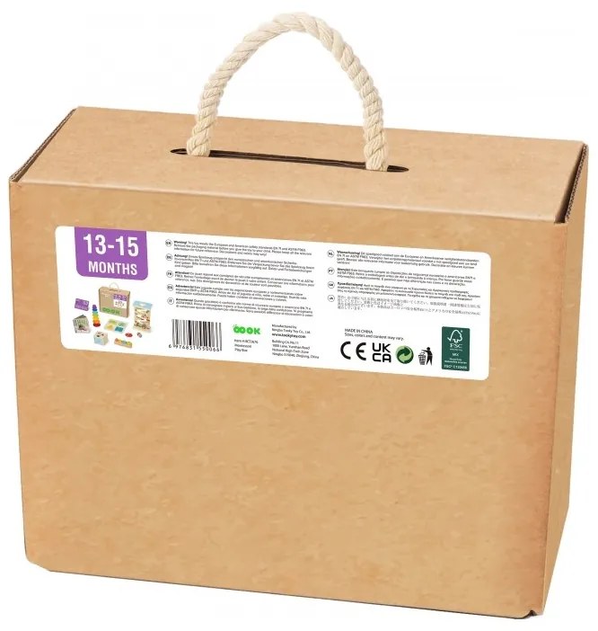 Tooky toy box pudełko xxl montessori edukacyjne 6w1 sensoryczne 13-15 mies