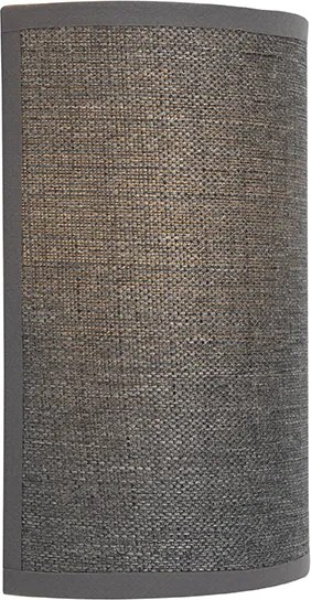 Nowoczesna lampa ścienna szara - Simple Drum Jute