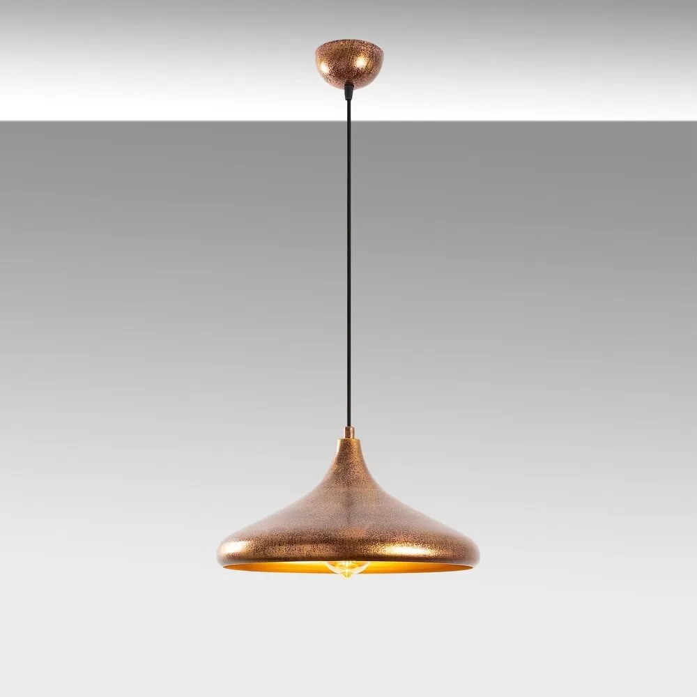 Lampa wisząca z metalowym kloszem ø 34 cm Barek – Opviq lights