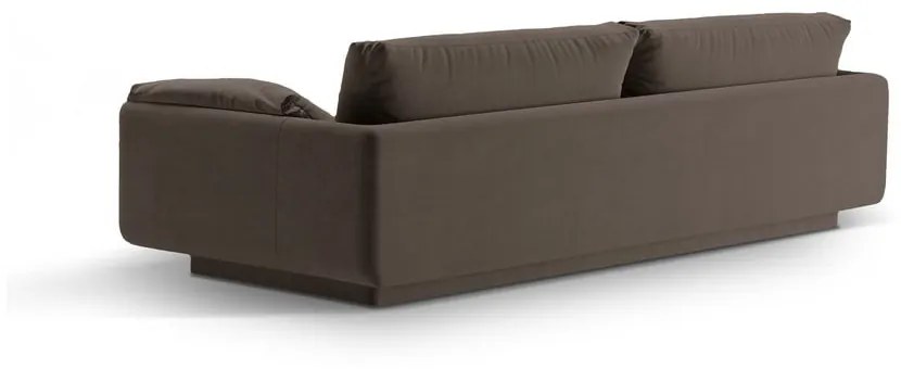 Brązowa aksamitna sofa 250 cm Torino – Micadoni