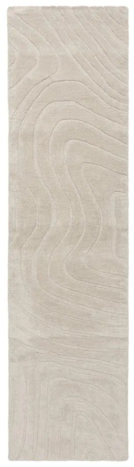 Kremowy wełniany chodnik tkany ręcznie 60x230 cm Mesmerise Natural – Flair Rugs