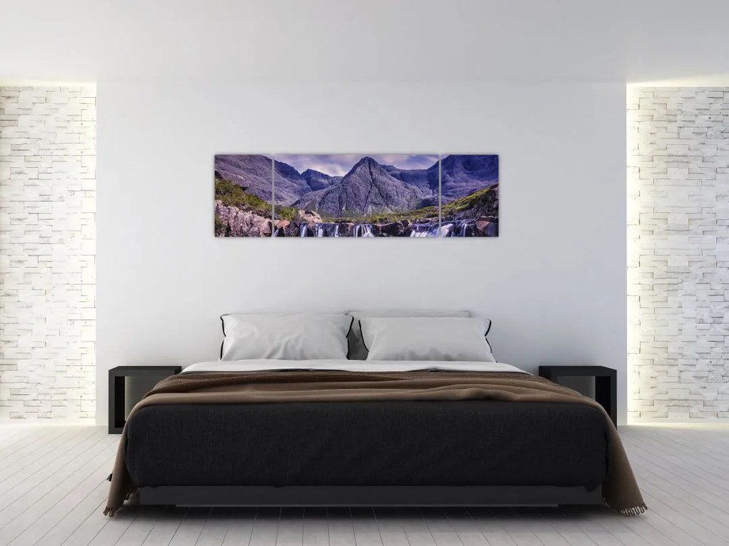 Obraz wodospadów (170x50 cm)