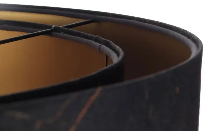 Czarno-złota lampa wisząca glamour F9-W13