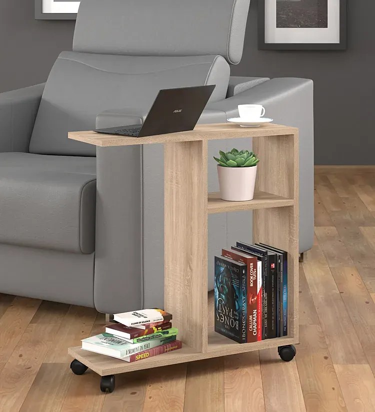 Nowoczesny pomocniczy stolik dąb sonoma A2-H65