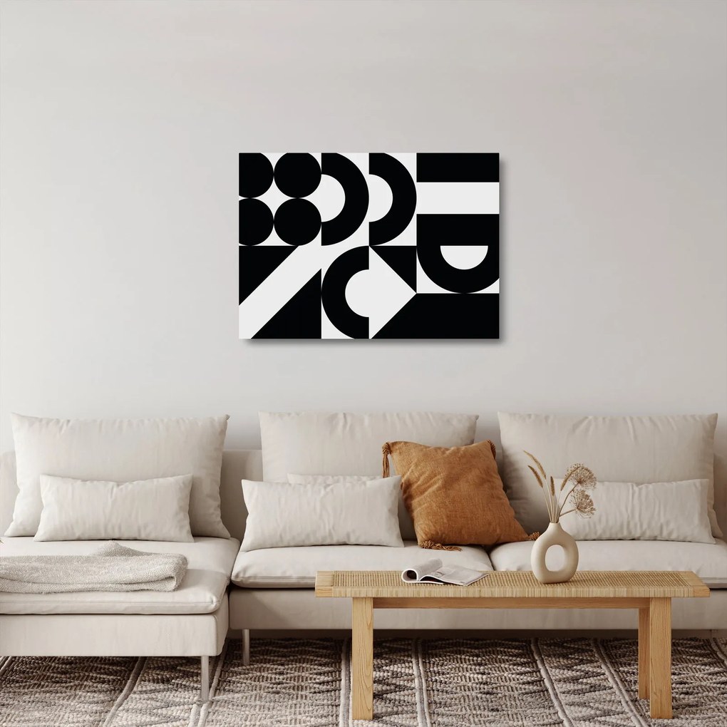 Obraz na szkle - Abstrakcja geometryczna N⁰2 (70x50 cm)