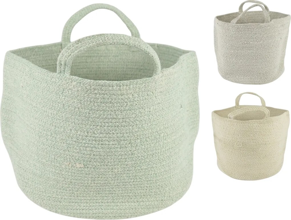 Kosz do przechowywania z uchwytami COTTON HAVEN 35x35 cm - więcej kolorów Kolor: Růžovohnědá