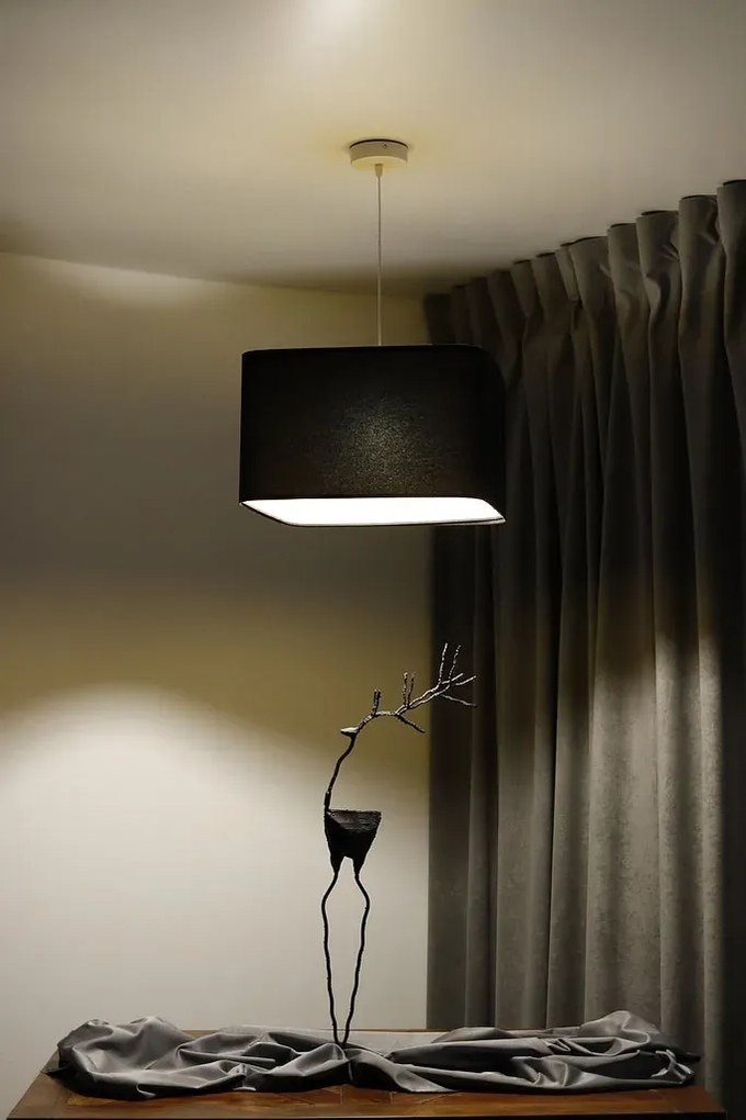 Lampa wisząca KWADRO SUE 40w20 czarna/złota BPS KONCEPT