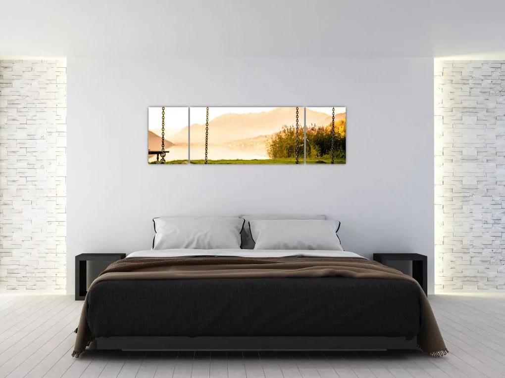 Obraz huśtawki w przyrodzie (170x50 cm)