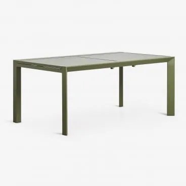 Rozkładany Prostokątny Stół Ogrodowy 180-240x100 Cm Z Aluminium Starmi Intensywny Verde Olive - Sklum