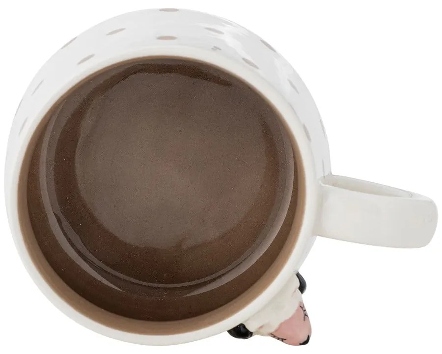 Biały ceramiczny kubek dla dzieci na kakao 370 ml Dolly – Bloomingville Mini