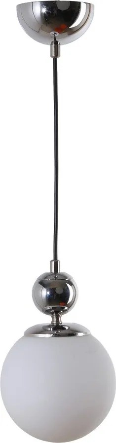 Lampa wisząca w kolorze srebra ze szklanym kloszem ø 15 cm Marble – Squid Lighting