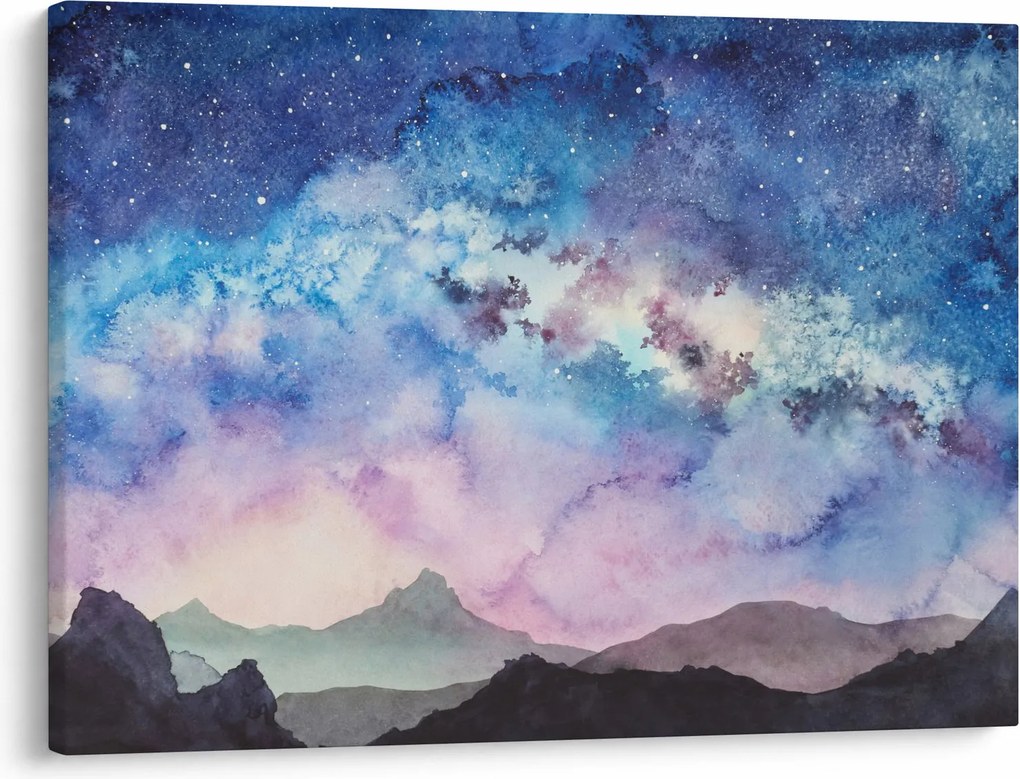 Obraz - Droga Mleczna, akwarela (70x50 cm)
