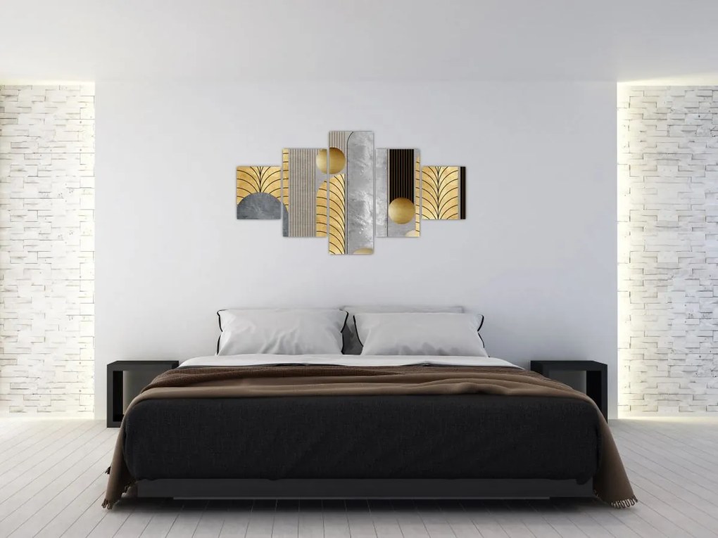 Obraz - Złote dekory (125x70 cm)