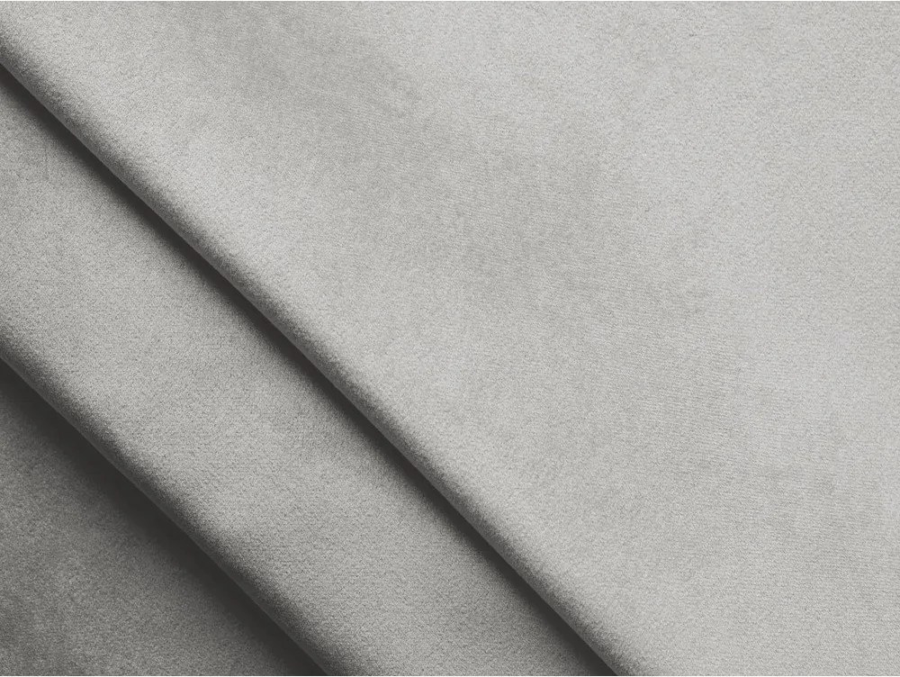 Tapicerowane łóżko dwuosobowe ze schowkiem ze stelażem 180x200 cm w kolorze srebra Lemi – Makamii