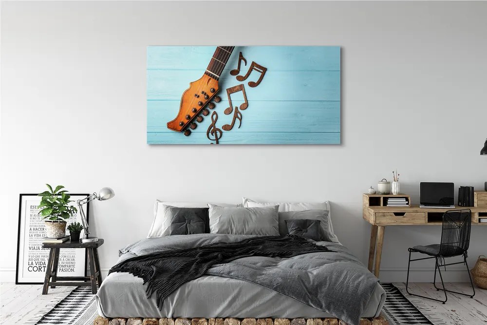 Fotoobraz na płótnie Akordy Zapisaną Nutą