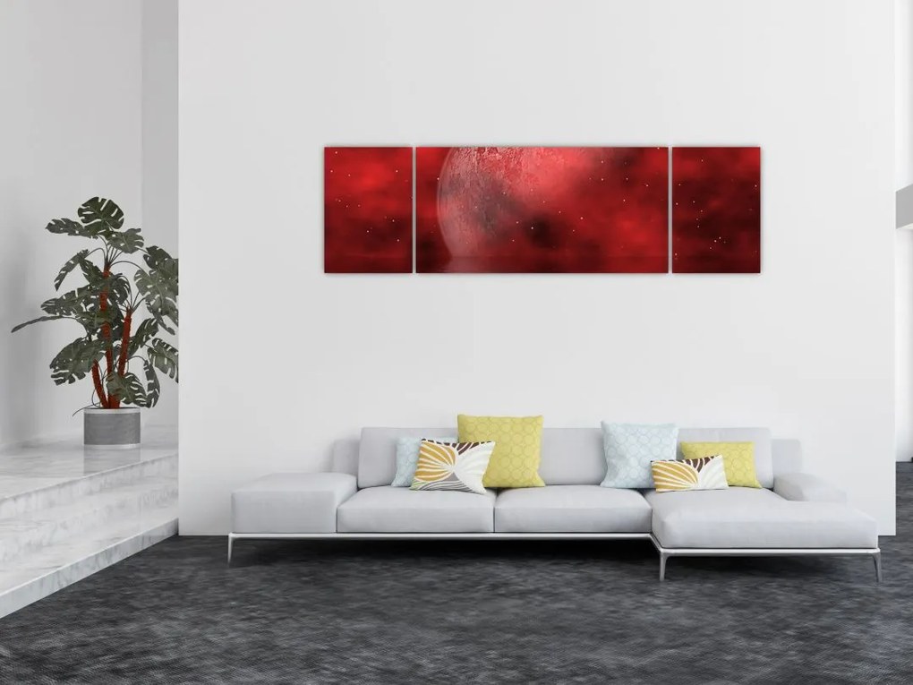 Obraz - Księżyc na powierzchni (170x50 cm)