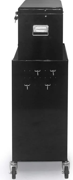 Wózek warsztatowy z 5 szufladami, 61 x 108 cm, czerwony