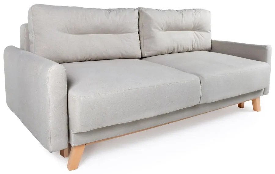 Jasnoszara sofa rozkładana Bonami Selection Pop