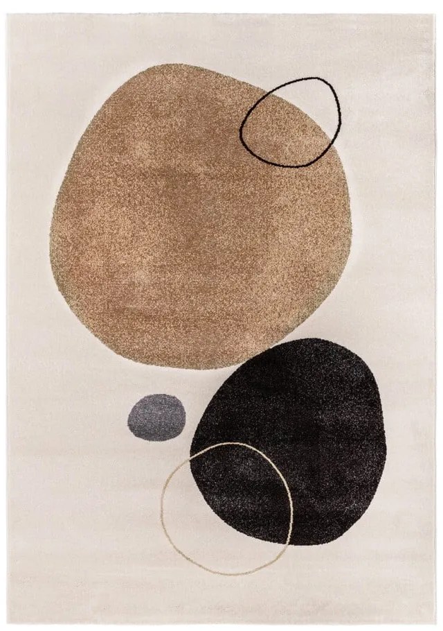 Beżowy/kremowy dywan 140x200 cm Peblinne – Universal