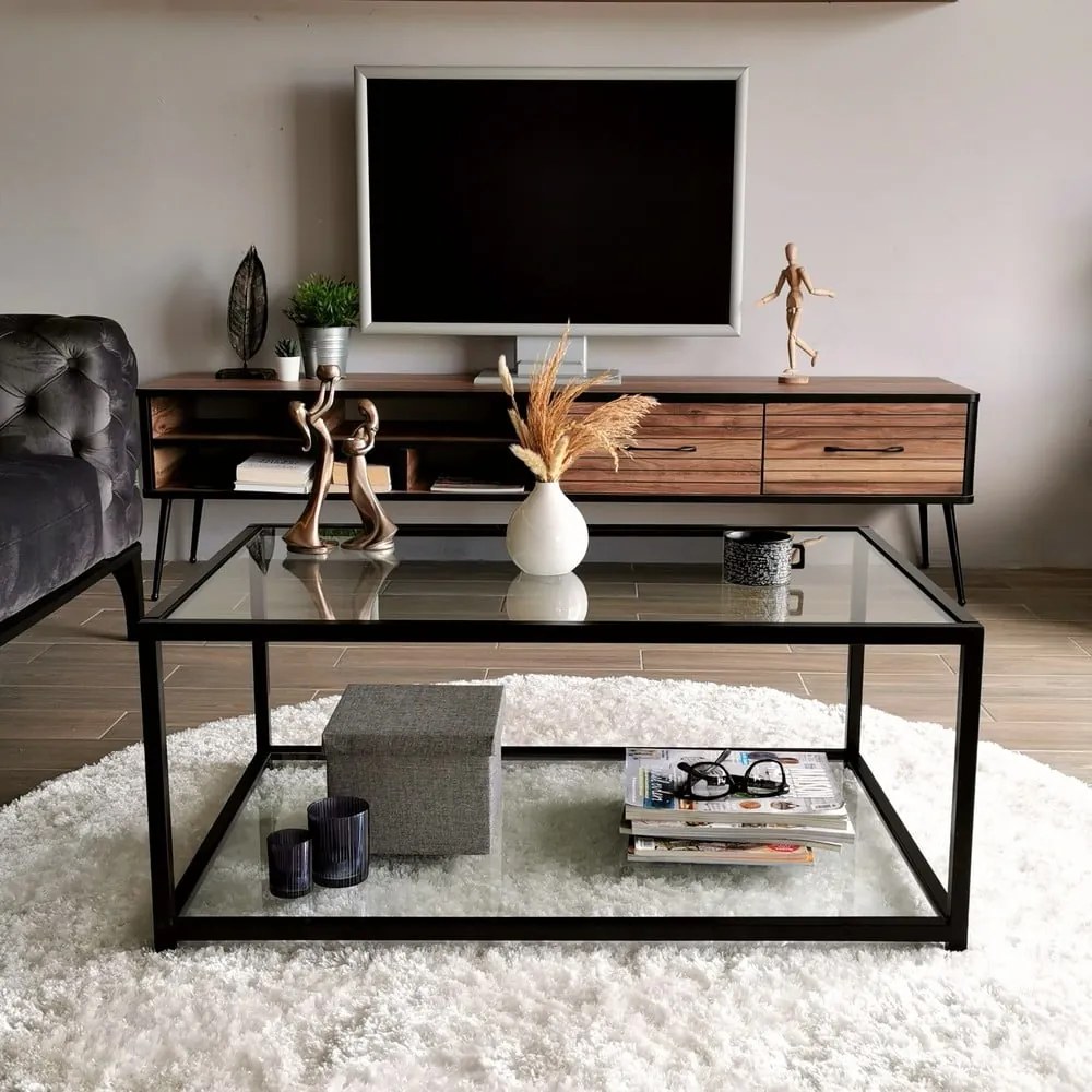 Czarny stolik 60x90 cm Astro – Neostill