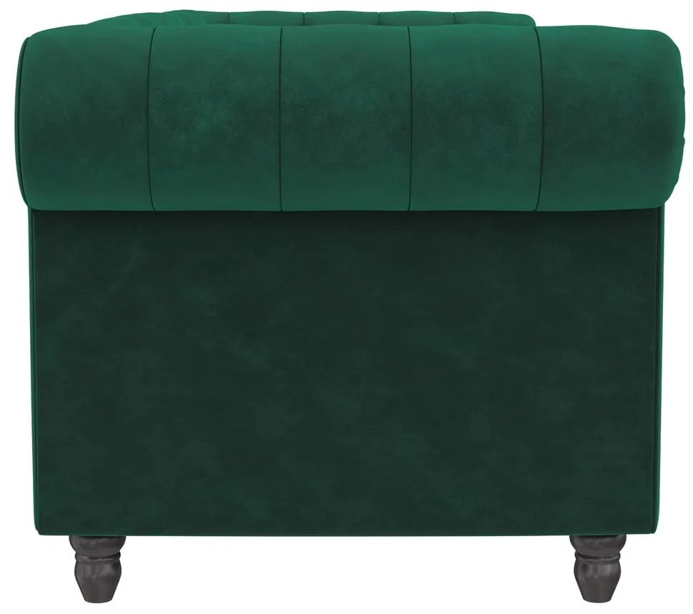 Ciemnozielona aksamitna rozkładana sofa 236 cm Felix – Støraa
