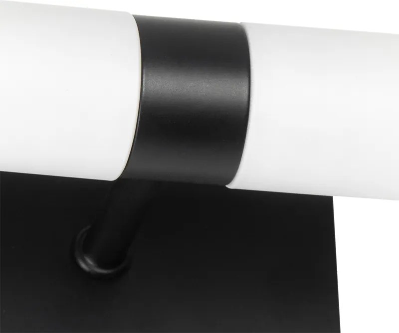 Nowoczesna lampa ścienna do łazienki czarna IP44 2-punktowa - Bath