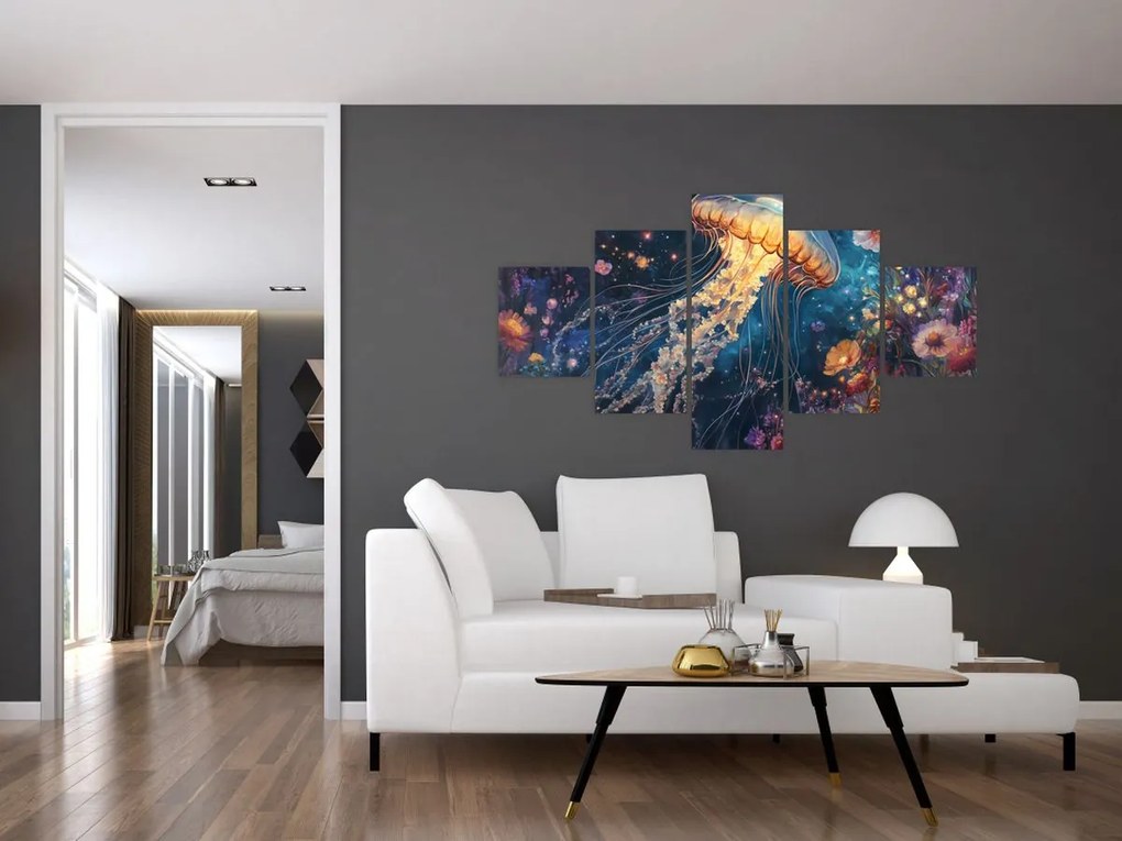 Obraz - Magiczna meduza (125x70 cm)