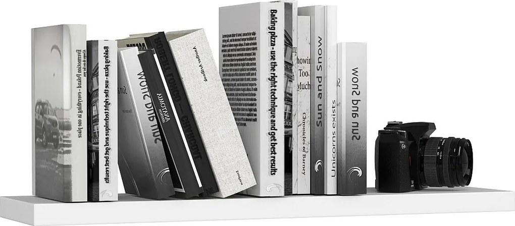 Półka AKORD PS4 Biała 80 cm kolor Biały mat 1 półka 80x20x3,2 cm