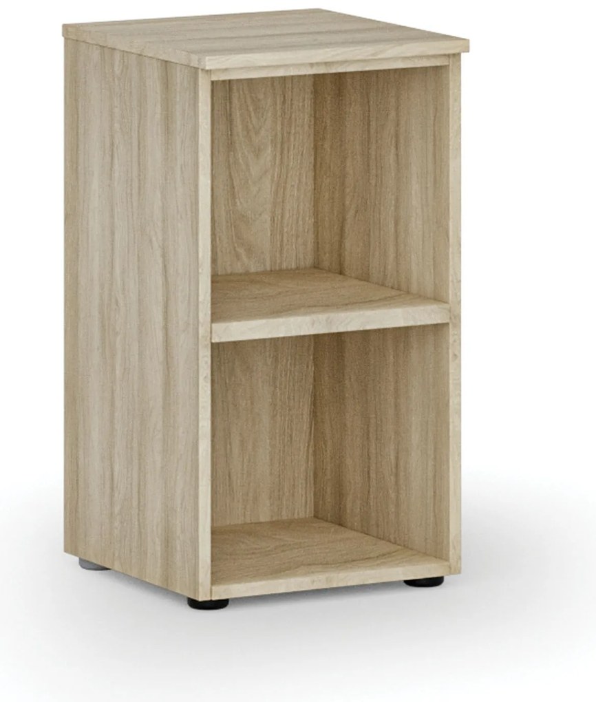 Regał biurowy PRIMO WOOD, 400 x 420 x 740 mm, dąb naturalny