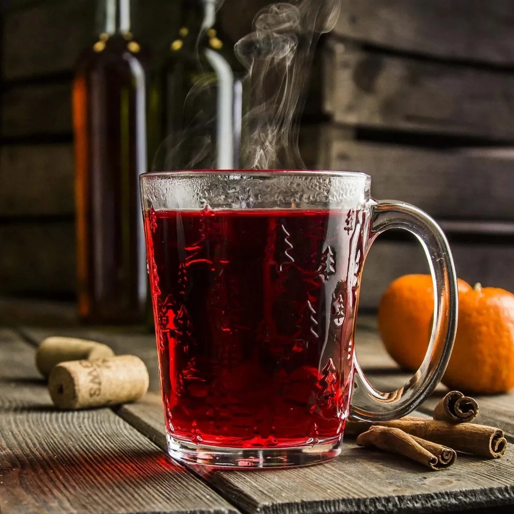 Altom Komplet kubków szklanych Leon Choinka 300 ml, 6 szt.