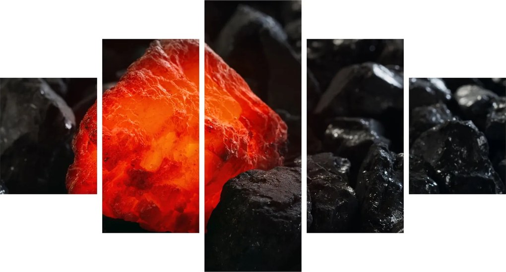 Obraz - świecący minerał (125x70 cm)