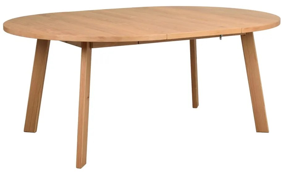 Okrągły rozkładany stół w dekorze dębu ø 130 cm Glenside – Rowico
