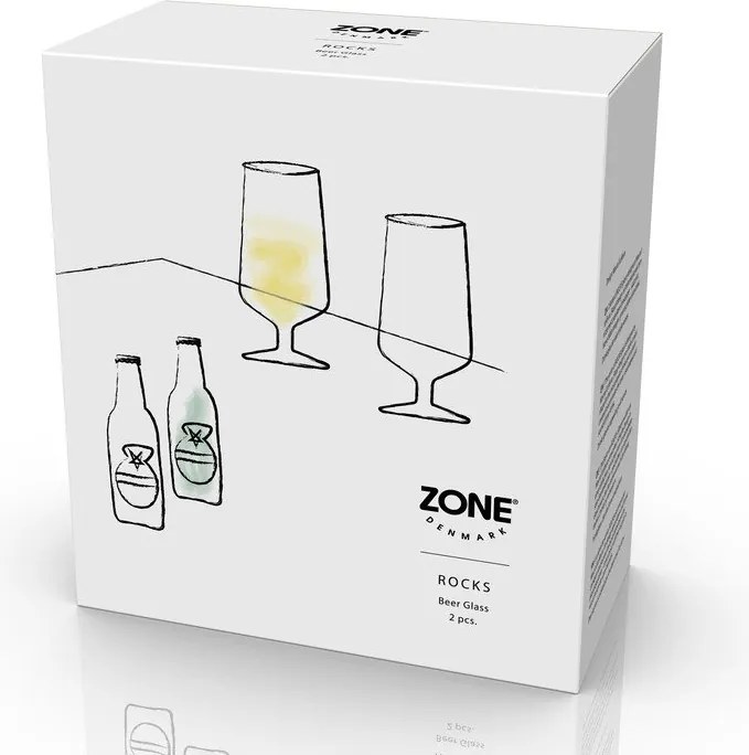Szklanki do piwa zestaw 2 szt. 300 ml Rocks – Zone