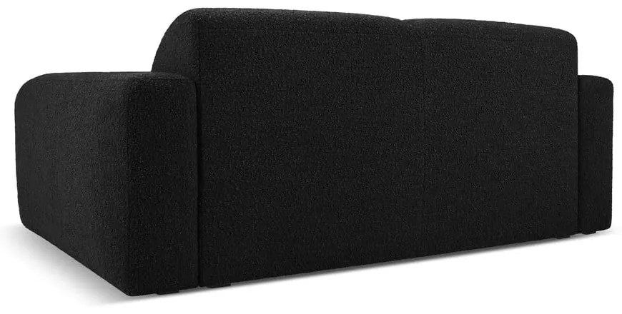 Czarna sofa z materiału bouclé 170 cm Molino – Micadoni Home