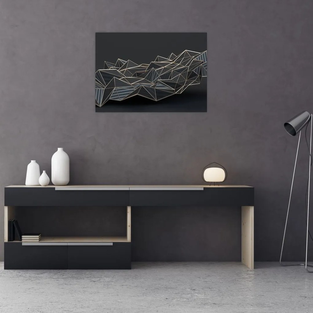 Obraz na szkle abstrakcji (70x50 cm)
