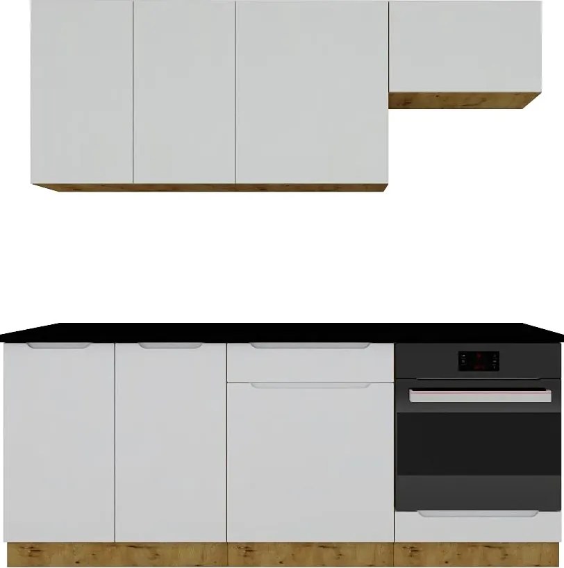 Komplet mebli kuchennych dąb artisan + szary Z6-F54