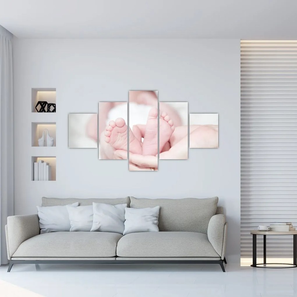 Obraz dziecięcych nóżek (125x70 cm)
