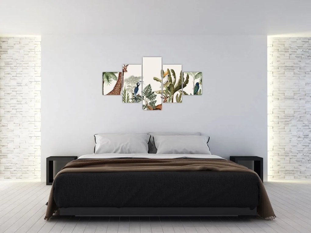 Obraz - Mieszkańcy Afryki (125x70 cm)