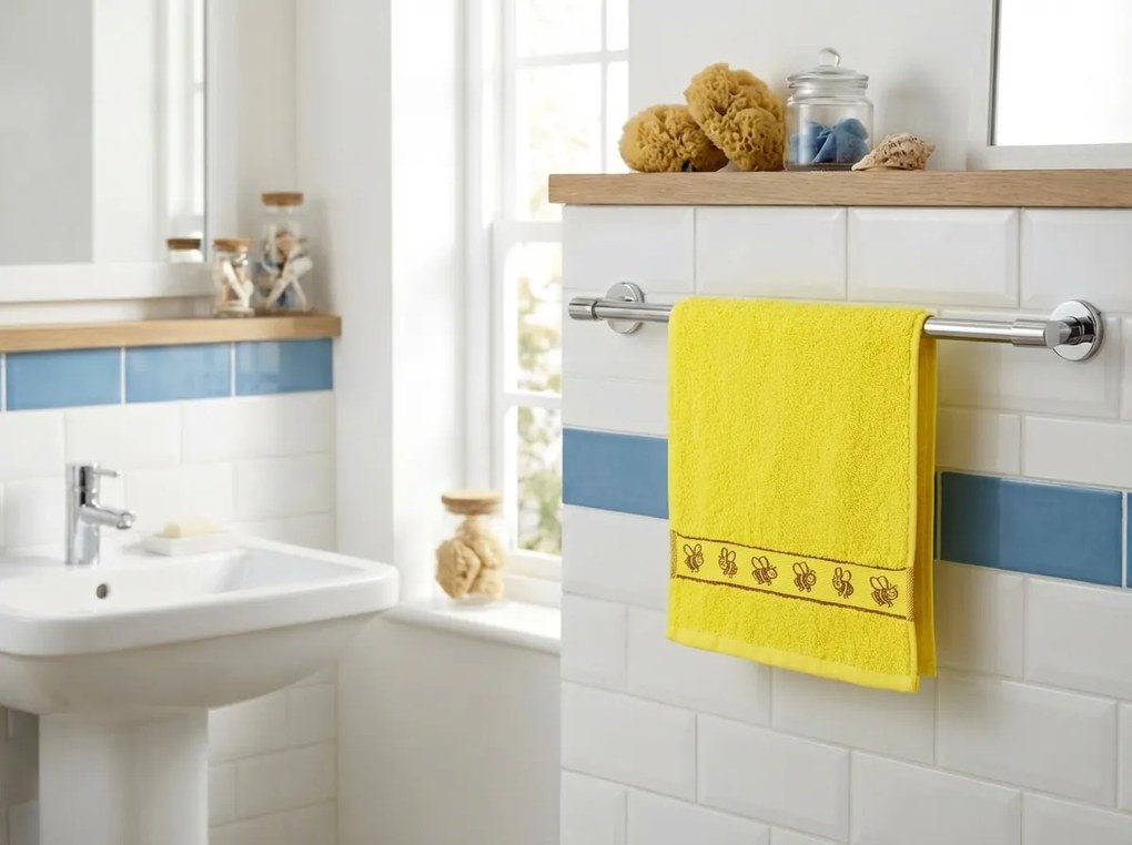Ręcznik dziecięcy KIDS żółty 30x50 cm