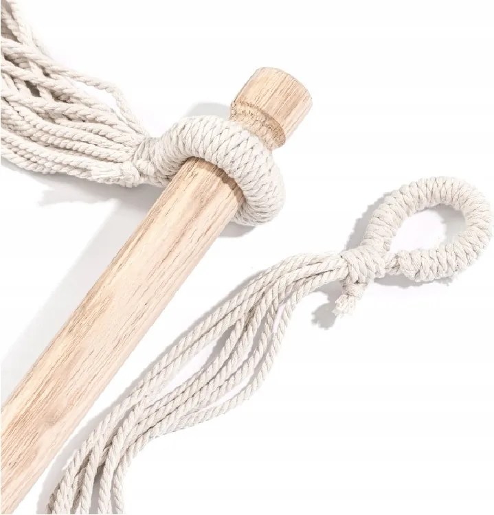 Beżowy fotel wiszący PALAK