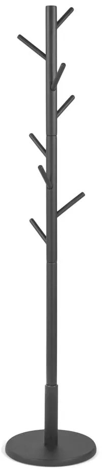 Czarny wieszak z litego drewna kauczukowego Bro – Spinder Design