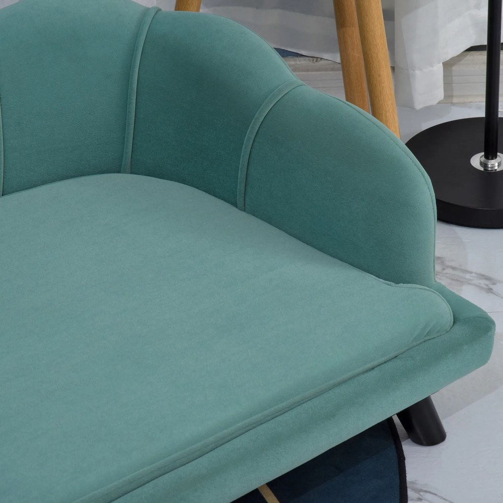 PawHut Sofa dla psa z oparciem sofa dla zwierząt domowych legowisko dla psa z miękkim obiciem sofa dla kota kolor zielony