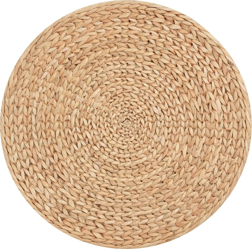 HOMCOM Stylowy Stołek ze Schowkiem - Pufa z Rattanu, Khaki Kolor - Ozdoba i Funkcjonalność