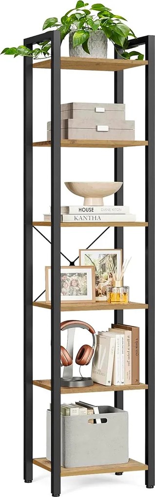 Minimalistyczny regał na książki dąb artisan - Tocador 9X