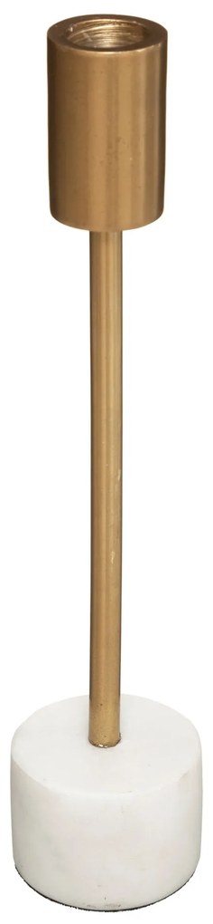 Świecznik z marmurową podstawą, 27 cm