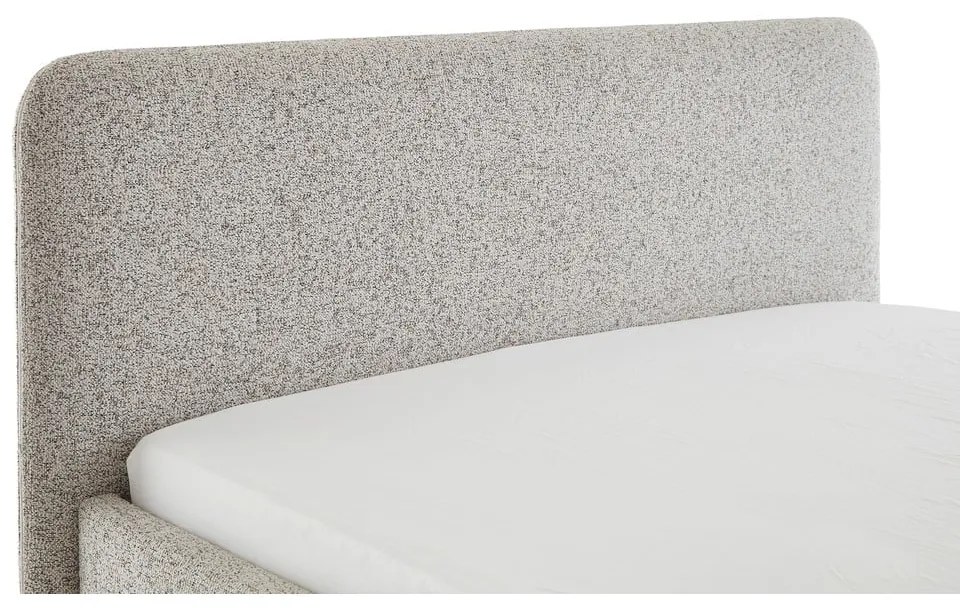 Beżowe tapicerowane łóżko dwuosobowe bez stelaża 140x200 cm Primo – Meise Möbel