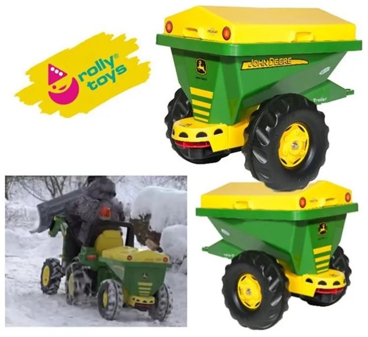 Rolly toys przyczepa / siewnik piaskarka 2 w 1 john deere