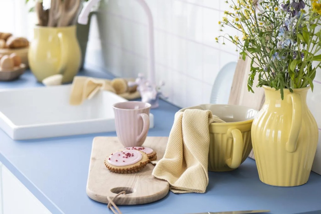 Żółta ceramiczna misa na ciasto MYNTE LEMONADE