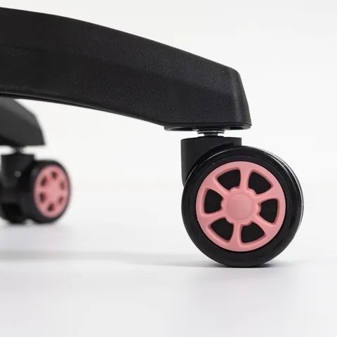 Fotel gamingowy z podnóżkiem Raxor, kolor różowo-biały