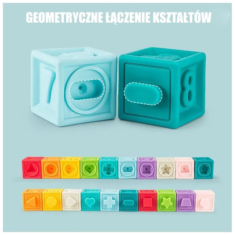 Woopie baby sensory puzzles squeeze puzzle sound learning to count 20 el.